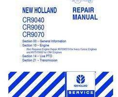 Service Manual for New Holland Combine model CR9060
