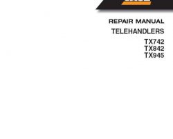 Case Telehandlers model TX742 Service Manual