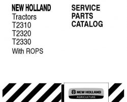 Parts Catalog for New Holland Tractors model T2310