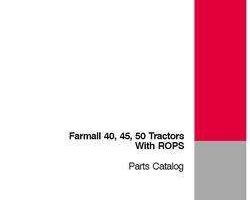 Parts Catalog for Case IH Tractors model Farmall 50