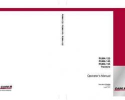 Operator's Manual for Case IH Tractors model PUMA 155