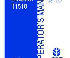 Operator's Manual for New Holland Tractors model T1510