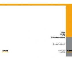 Case Excavators model WX95 Operator's Manual