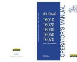 Operator's Manual for New Holland Tractors model T6020