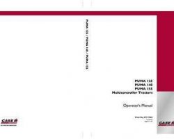 Operator's Manual for Case IH Tractors model PUMA 155