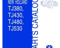 Parts Catalog for New Holland Tractors model TJ380