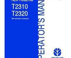 Operator's Manual for New Holland Tractors model T2320