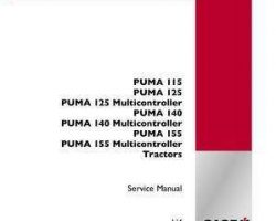 Service Manual for Case IH Tractors model PUMA 140