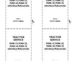 Service Manual for Case IH Tractors model PUMA 125