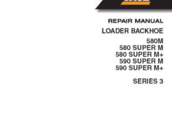 Case Loader backhoes model 580 Super M Service Manual