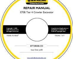 Service Manual on CD for New Holland CE Excavators model E70B