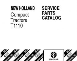 Parts Catalog for New Holland Tractors model T1110