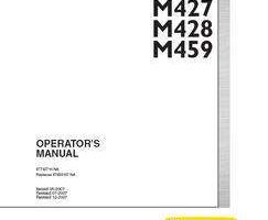 New Holland CE Telehandlers model M427 Operator's Manual