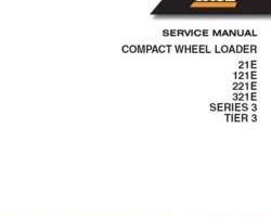 Case Compact wheel loaders model 21E Service Manual