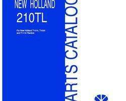 Parts Catalog for New Holland Tractors model 210TL