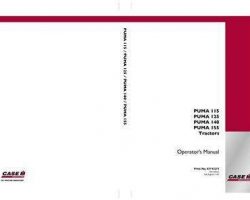 Operator's Manual for Case IH Tractors model PUMA 125