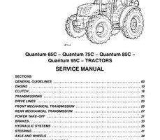 Service Manual for Case IH Tractors model Quantum 85C