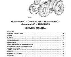 Service Manual for Case IH Tractors model Quantum 75C