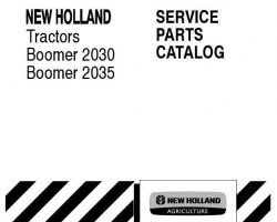 Parts Catalog for New Holland Tractors model Boomer 2030