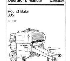 Operator's Manual for New Holland Balers model 835