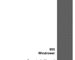 Operator's Manual for Case IH Windrower model 955