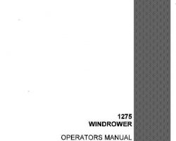 Operator's Manual for Case IH Windrower model 1275
