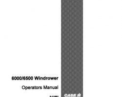Operator's Manual for Case IH Windrower model 6000