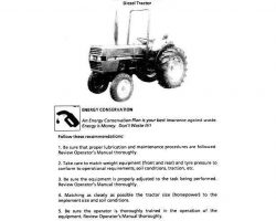 Operator's Manual for Case IH Tractors model 433