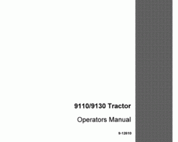 Operator's Manual for Case IH Tractors model 9130