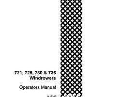 Operator's Manual for Case IH Windrower model 730