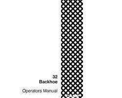 Case Loader backhoes model W9A Operator's Manual