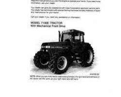 Operator's Manual for Case IH Tractors model 7140