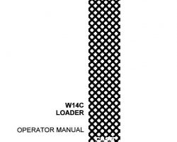 Case Wheel loaders model W14C Operator's Manual