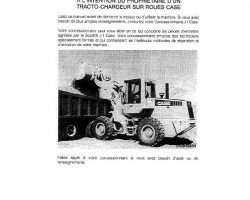 Case Wheel loaders model 621 Operator's Manual