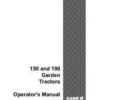 Operator's Manual for Case IH Tractors model 190