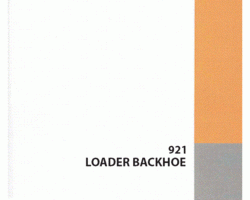 Case Wheel loaders model 921 Operator's Manual