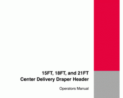 Operator's Manual for Case IH Headers model 8840