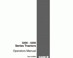 Operator's Manual for Case IH Tractors model 3220