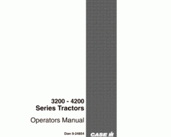 Operator's Manual for Case IH Tractors model 4200