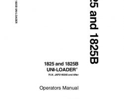Case Skid steers / compact track loaders model 1825 Operator's Manual