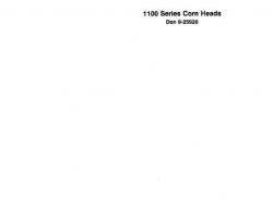 Operator's Manual for Case IH Headers model 1140