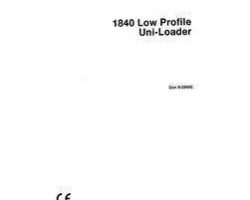 Operator's Manual for Case IH Skid steers / compact track loaders model 1840