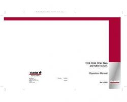 Operator's Manual for Case IH Tractors model 7220 Pro