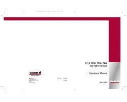 Operator's Manual for Case IH Tractors model 7200