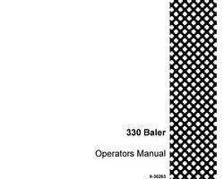 Operator's Manual for Case IH Balers model 330W