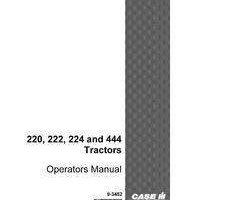 Operator's Manual for Case IH Tractors model 222