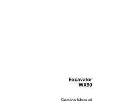 Case Excavators model WX90 Service Manual