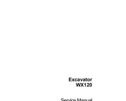 Case Excavators model WX120 Service Manual