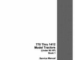 Service Manual for Case IH Tractors model 1212