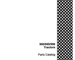 Parts Catalog for Case IH Tractors model 995